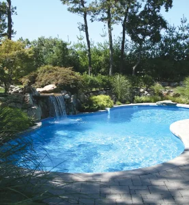 Inground Pool Ideas for Sloped or Hilly Backyards on Long Island