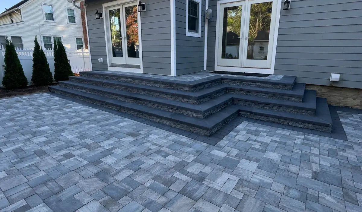 Tiered Entry Patio Design