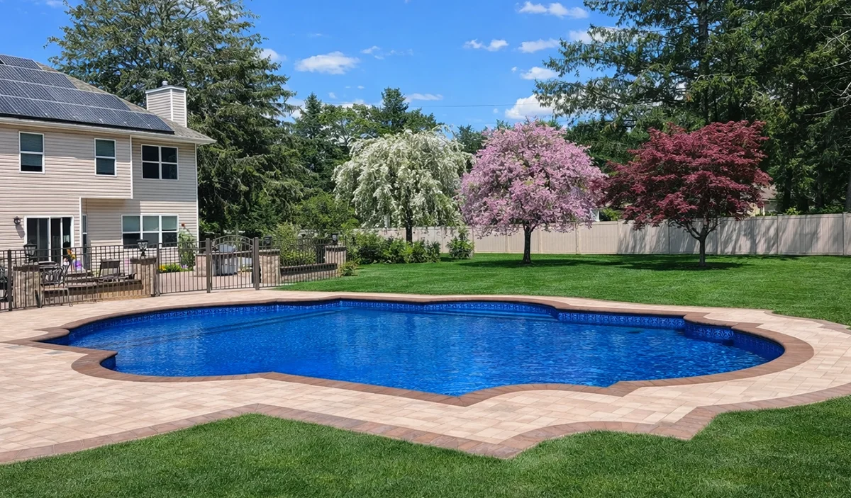Geometric Pool with Landscape Setting